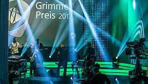 Blick auf die Bühne bei der Preisverleihung 2017 im Marler Theater.